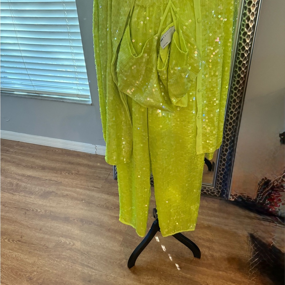 ASOS Lime Sequin Dress